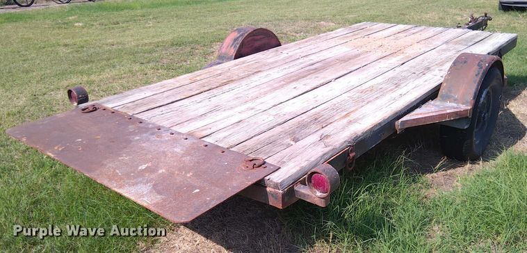 image for item EM8055 Shop built Tilt deck utility trailer