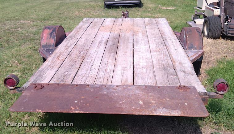 image for item EM8055 Shop built Tilt deck utility trailer