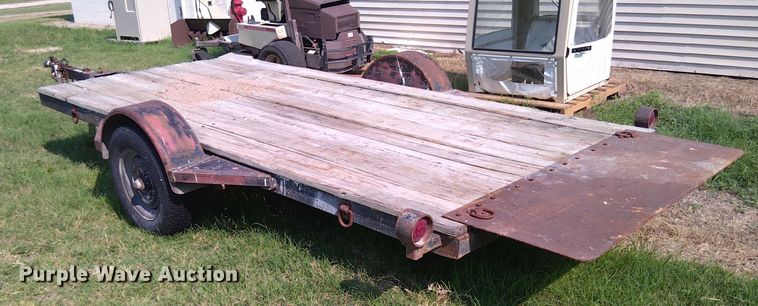 image for item EM8055 Shop built Tilt deck utility trailer