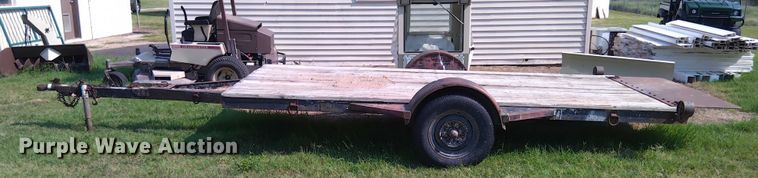 image for item EM8055 Shop built Tilt deck utility trailer