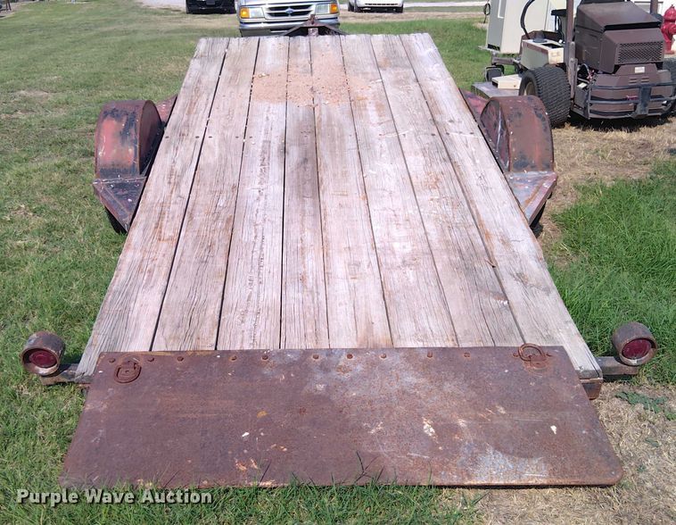 image for item EM8055 Shop built Tilt deck utility trailer