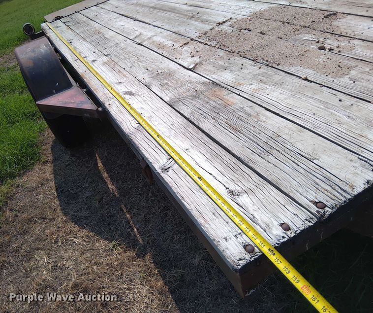 image for item EM8055 Shop built Tilt deck utility trailer