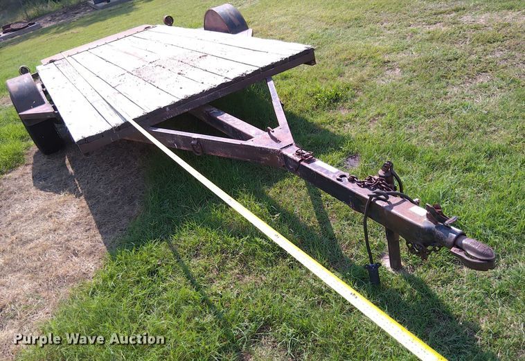 image for item EM8055 Shop built Tilt deck utility trailer