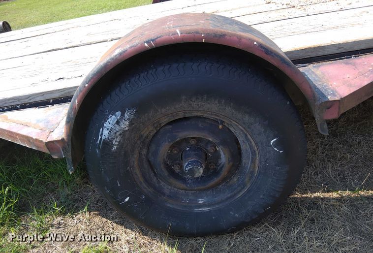 image for item EM8055 Shop built Tilt deck utility trailer