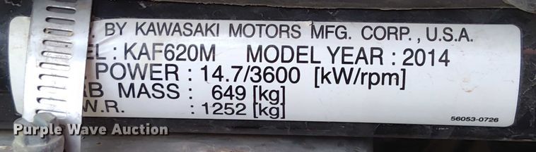 image for item EM8059 2014 Kawasaki Mule 4010 utility vehicle