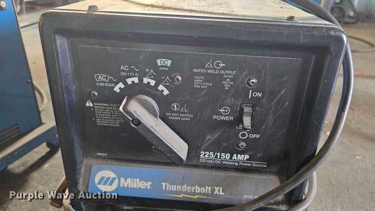 image for item EO1543 Miller Thunderbolt XL (3) Miller Thunderbolt XL welders