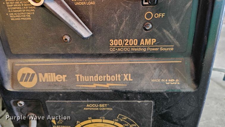 image for item EO1543 Miller Thunderbolt XL (3) Miller Thunderbolt XL welders