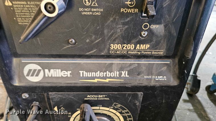 image for item EO1543 Miller Thunderbolt XL (3) Miller Thunderbolt XL welders