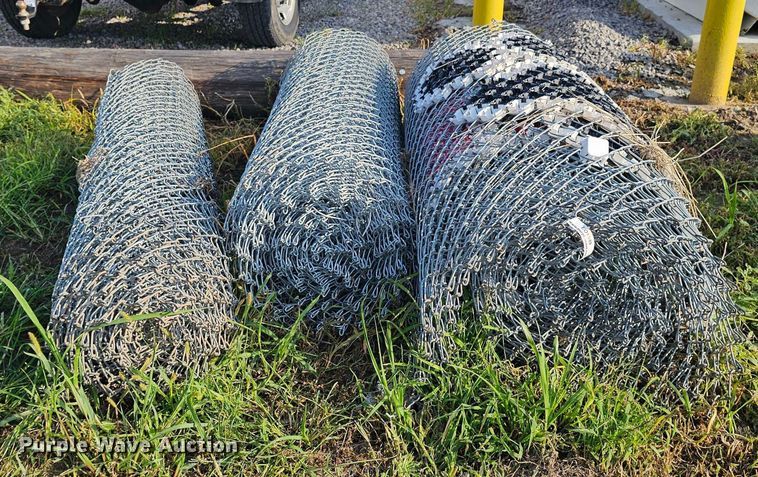 image for item EO1549 (3) rolls of chain link fencing