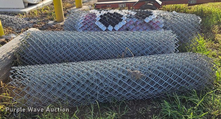 image for item EO1549 (3) rolls of chain link fencing