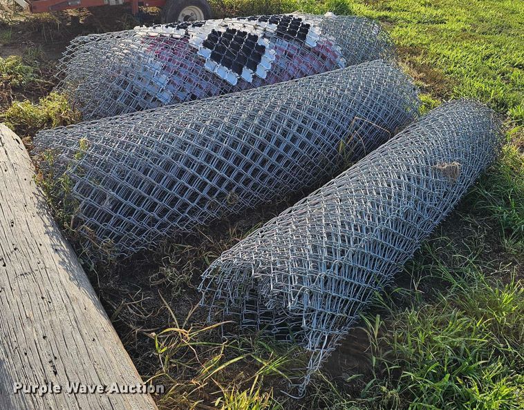 image for item EO1549 (3) rolls of chain link fencing