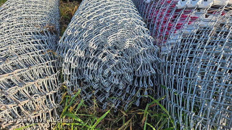 image for item EO1549 (3) rolls of chain link fencing
