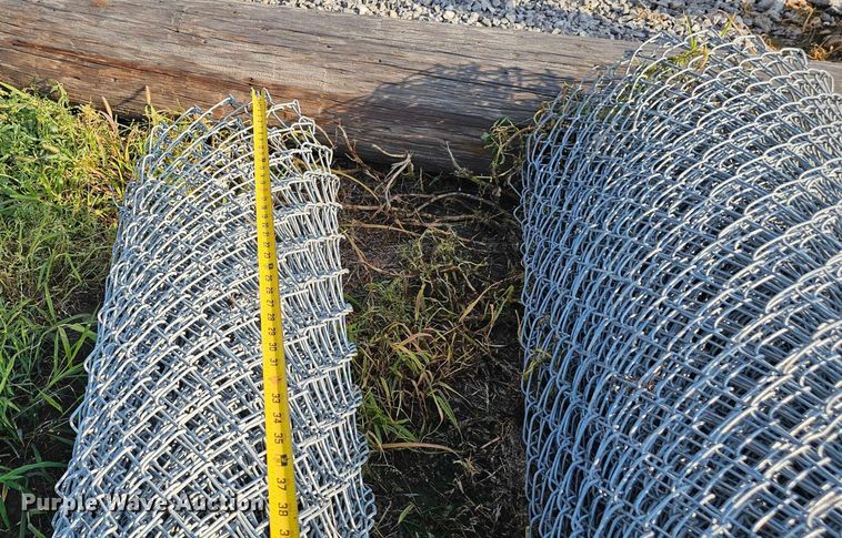 image for item EO1549 (3) rolls of chain link fencing