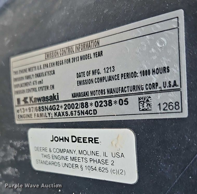 image for item EO4614 2014 John Deere Gator TX utility vehicle