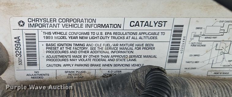 image for item EO4625 1999 Jeep Cherokee SUV