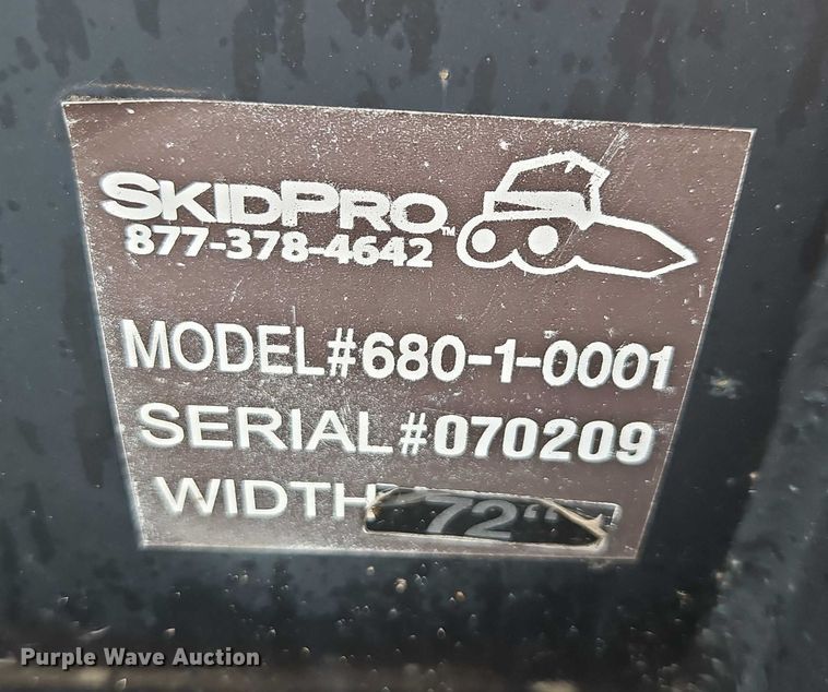 image for item EO4627 SkidPro 680-1-0001 skid steer broom