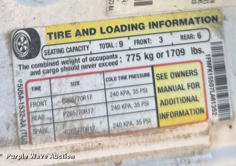 image for item ER2236 2007 Ford Expedition XLT SUV