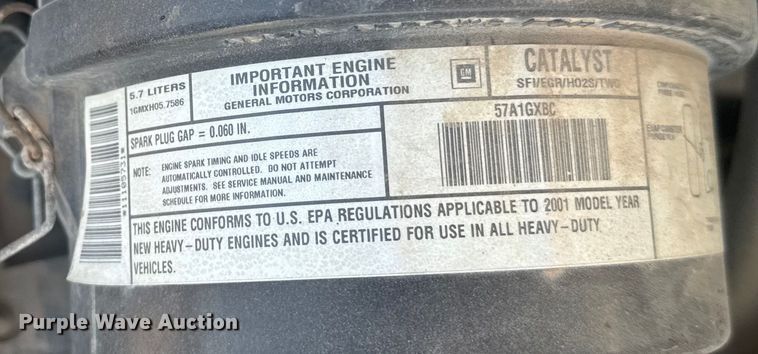 image for item ER2238 2001 Chevrolet Express 3500 school bus