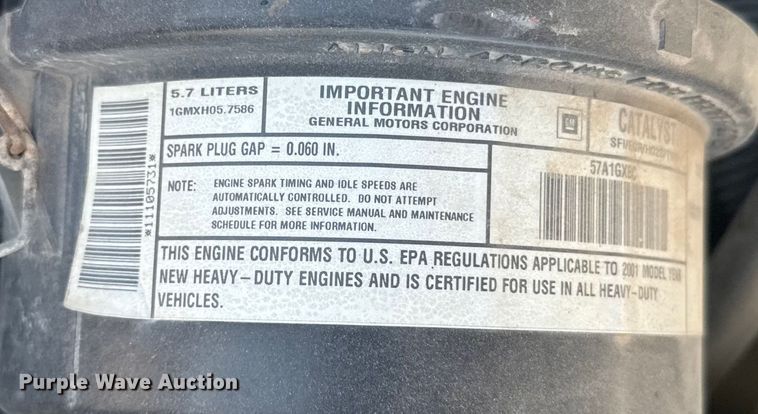 image for item ER2238 2001 Chevrolet Express 3500 school bus