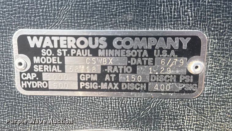 image for item ER2253 1979 Ford F900 pumper fire truck