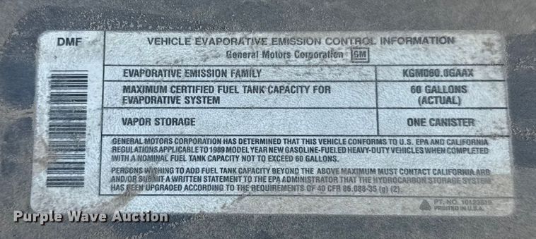 image for item ER2254 1989 Chevrolet C2500 pickup truck