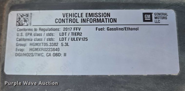 image for item ER5434 2017 Chevrolet Suburban SUV