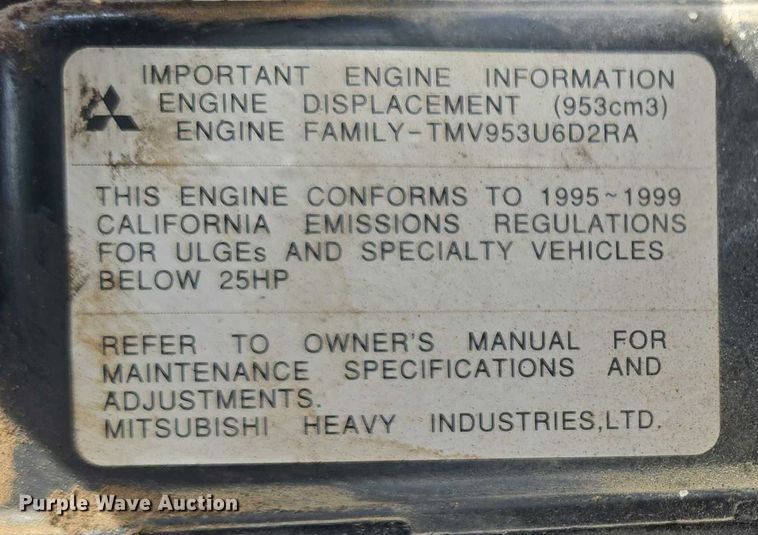 image for item ER5460 Toro Groundmaster 223-D lawn mower