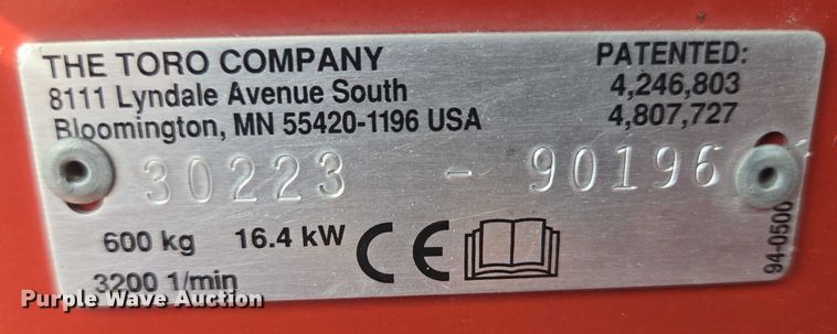 image for item ER5460 Toro Groundmaster 223-D lawn mower