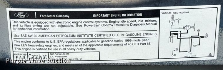 image for item EU2009 1999 Ford E350 van