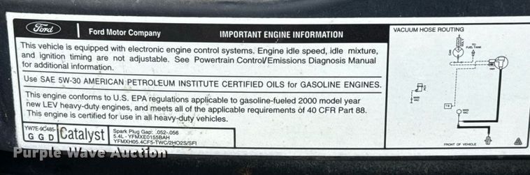 image for item EU2010 2000 Ford E350 van