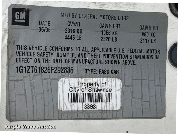 image for item EU2013 2006 Chevrolet Malibu Maxx LT 