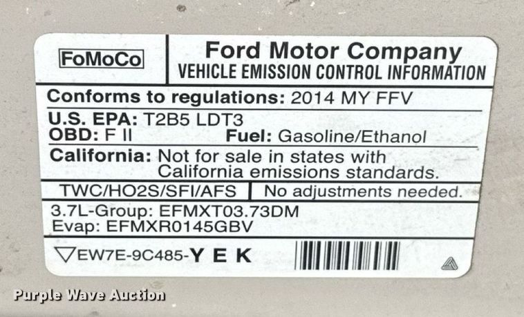 image for item EU2014 2014 Ford Explorer Police Interceptor SUV