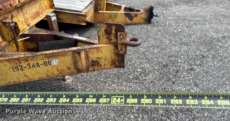 image for item EU2035 1983 Wisconsin 1900-18 equipment trailer