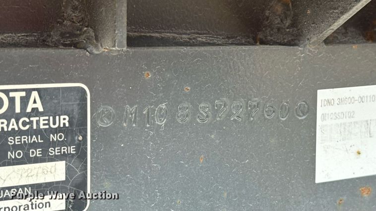 image for item EU2038 2012 Kubota M108S MFWD tractor