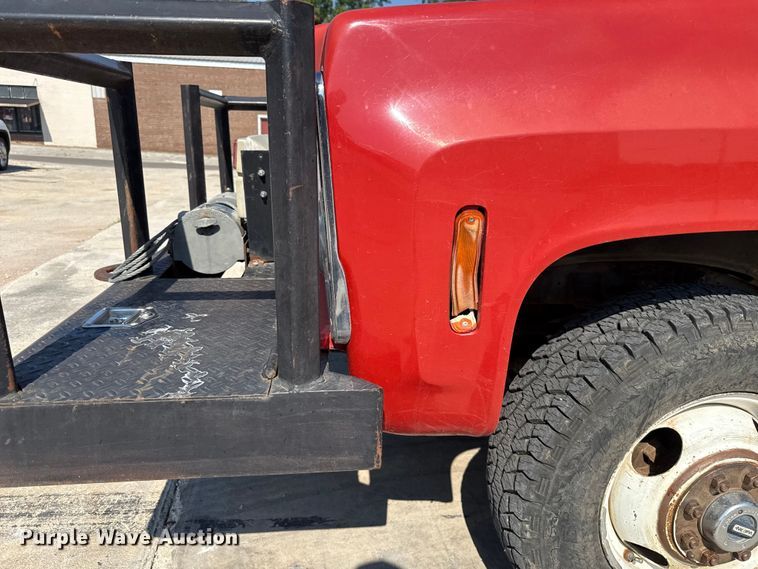 image for item EU2042 1980 Chevrolet C30 flatbed pickup truck