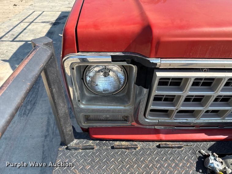 image for item EU2042 1980 Chevrolet C30 flatbed pickup truck