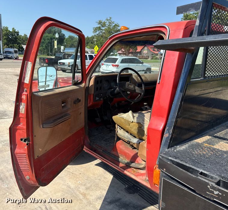 image for item EU2042 1980 Chevrolet C30 flatbed pickup truck