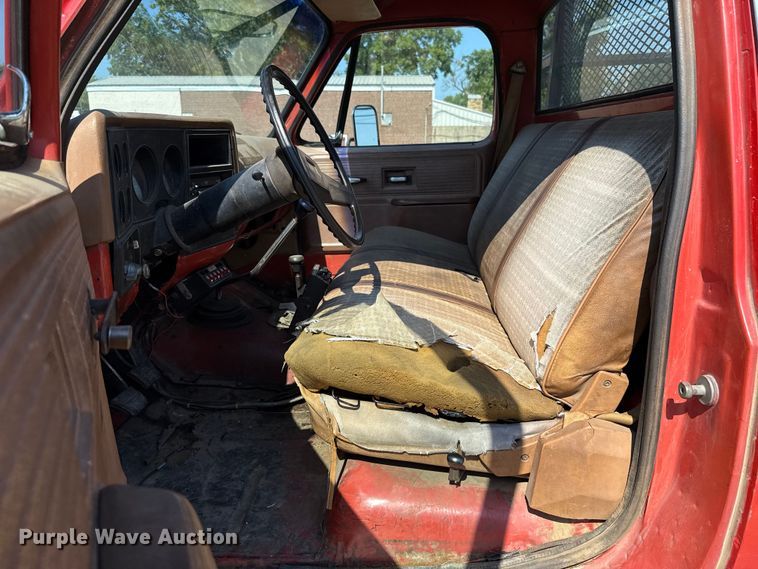 image for item EU2042 1980 Chevrolet C30 flatbed pickup truck