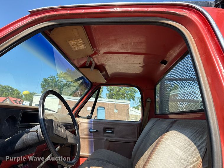 image for item EU2042 1980 Chevrolet C30 flatbed pickup truck