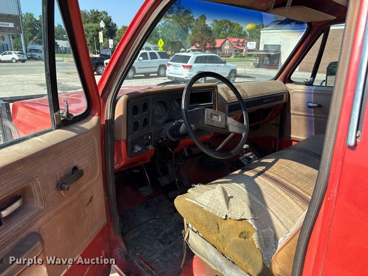 image for item EU2042 1980 Chevrolet C30 flatbed pickup truck