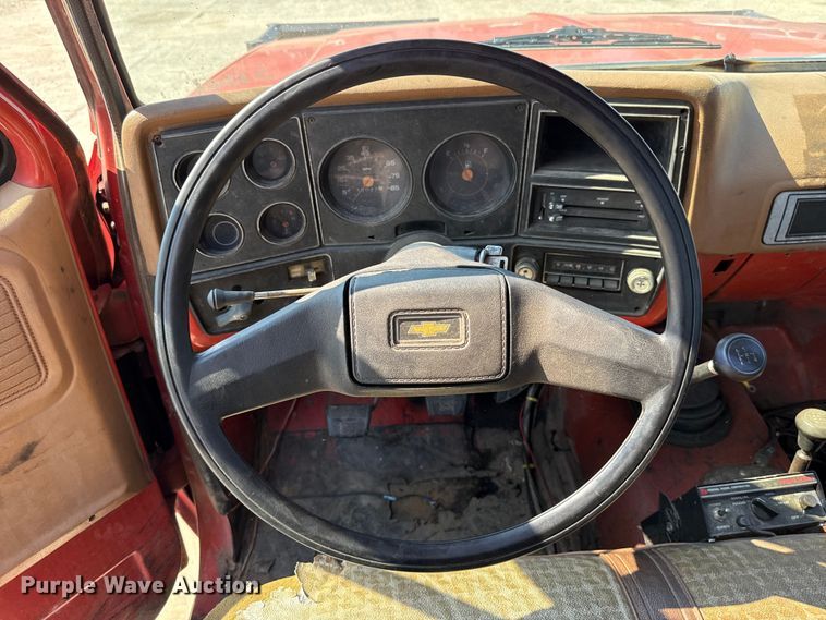 image for item EU2042 1980 Chevrolet C30 flatbed pickup truck