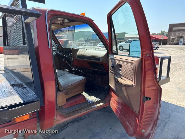 image for item EU2042 1980 Chevrolet C30 flatbed pickup truck