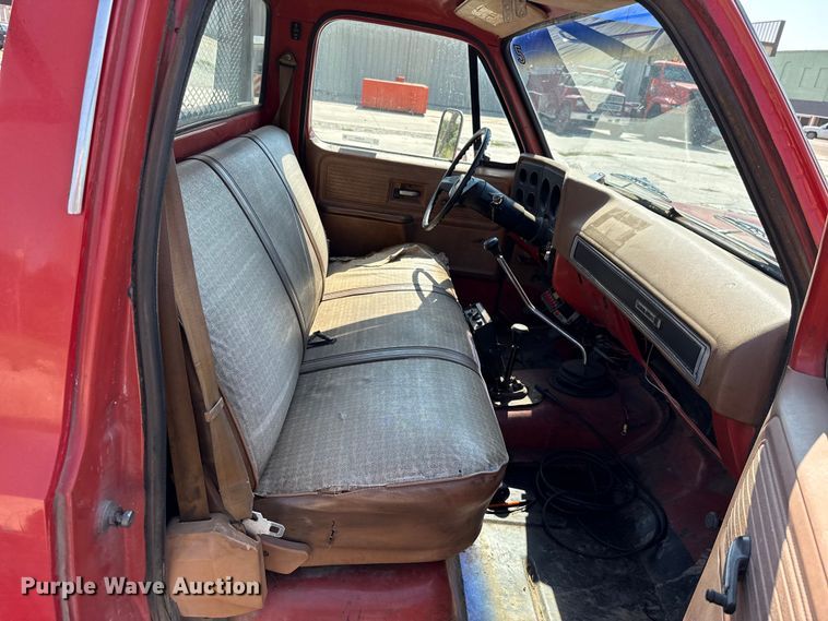 image for item EU2042 1980 Chevrolet C30 flatbed pickup truck