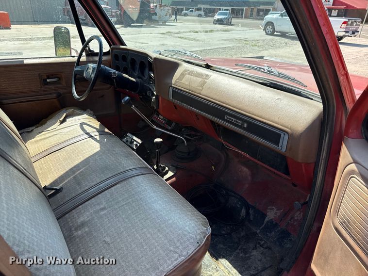 image for item EU2042 1980 Chevrolet C30 flatbed pickup truck