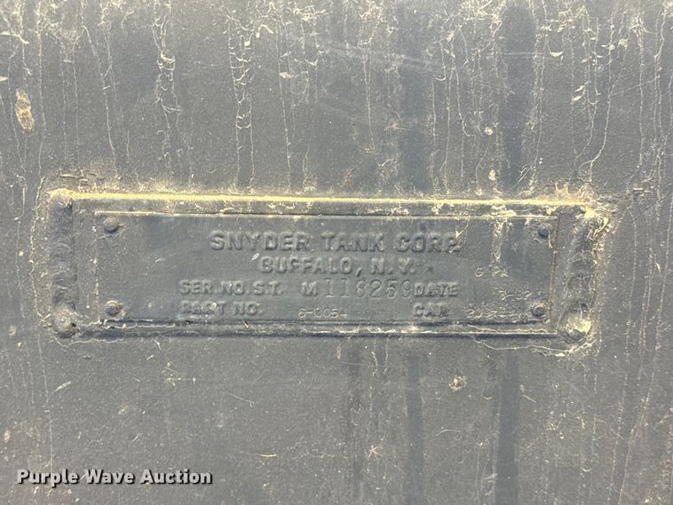 image for item EU2043 (2) 1982 Snyder 6-0054 water tanks