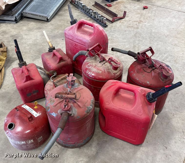 image for item EU2046 (9) gas cans