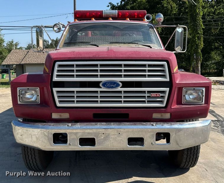 image for item EU2053 1985 Ford F827 pumper fire truck