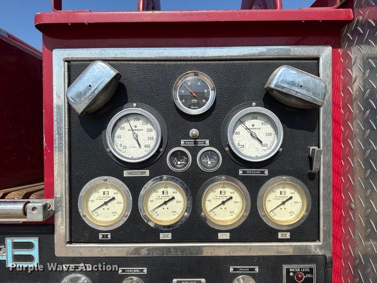 image for item EU2053 1985 Ford F827 pumper fire truck