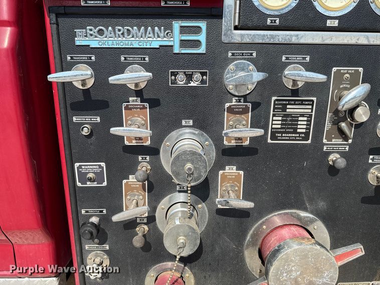 image for item EU2053 1985 Ford F827 pumper fire truck