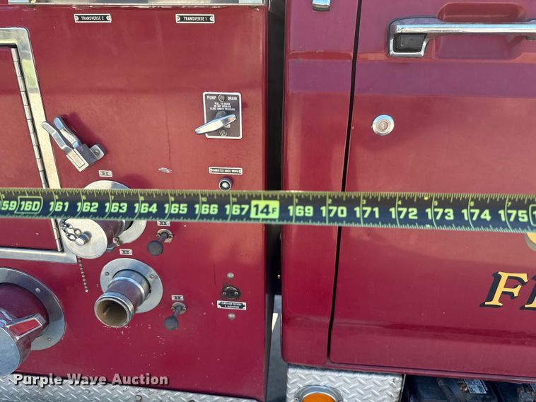 image for item EU2053 1985 Ford F827 pumper fire truck